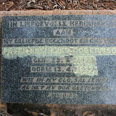 ROBERTSON Peter Ebenezer 1878-1937