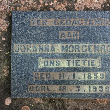 MORGENROOD Johanna 1859-1939