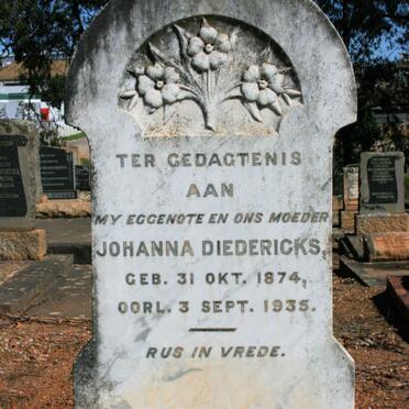 DIEDERICKS Joanna 1874-1935