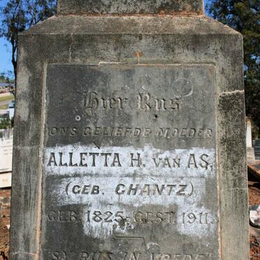 AS Alletta H., van neé CHANTZ 1825-1911