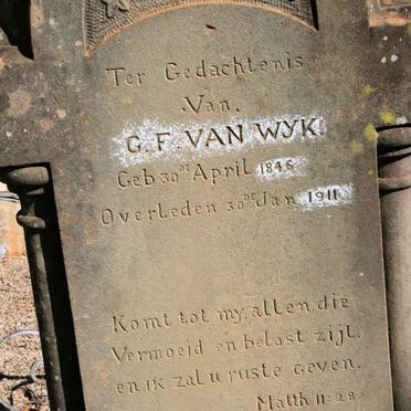 WYK G.F., van 1846-1911