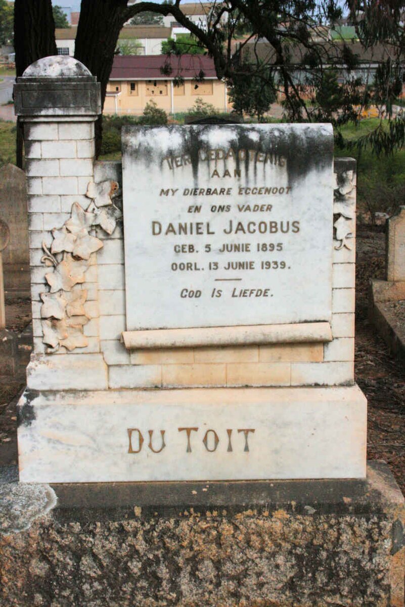 TOIT Daniel Jacobus, du 1895-1939