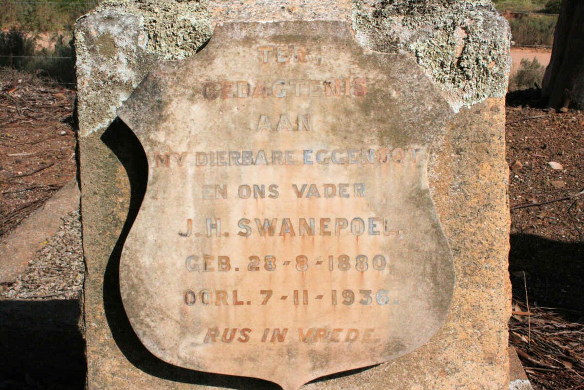 SWANEPOEL J.H. 1880-1936