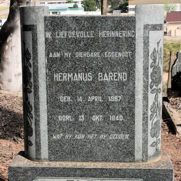 PLESSIS Hermanus Barend, du 1887-1940