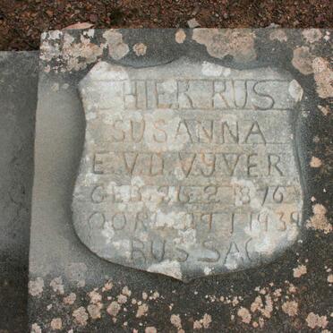 VYVER Susanna E., van der 1876-1939