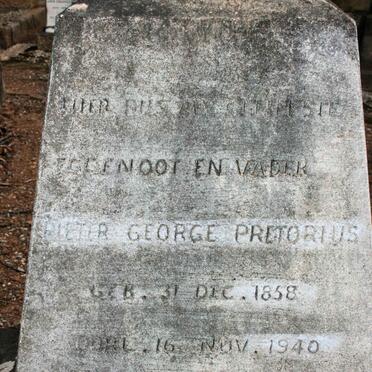 PRETORIUS Pieter George 1858-1940