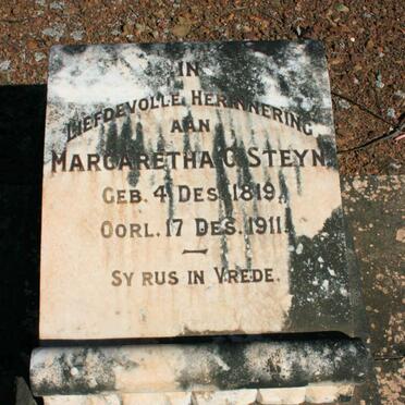 STEYN Margaretha C. 1819-1911