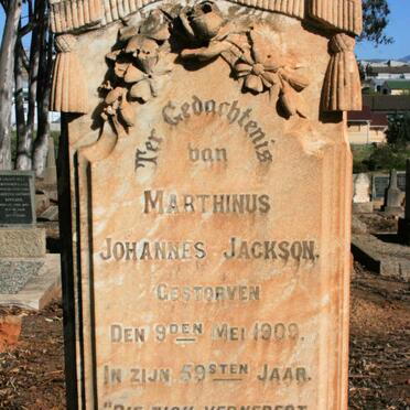 JACKSON Marthinus Johannes -1909