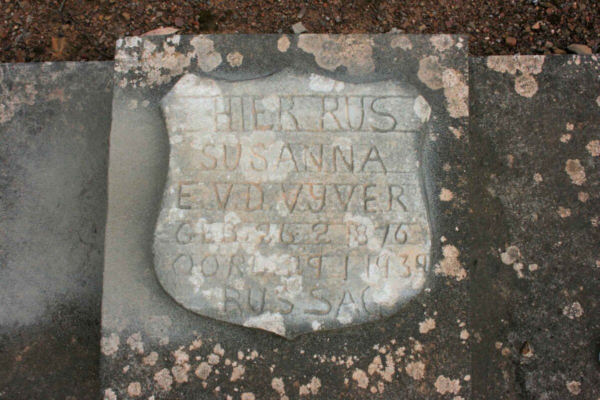 VYVER Susanna E., van der 1876-1939