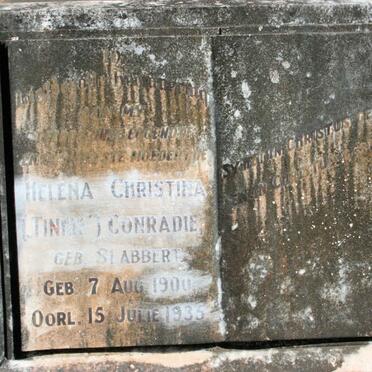 CONRADIE Helena Christina neé SLABBERT 1900-1935