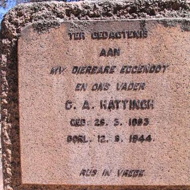 HATTINGH C.A. 1883-1944