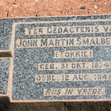 SMALBERGER John Martin 1874-1942