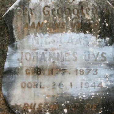 UYS Nicolaas Johannes 1873-1944