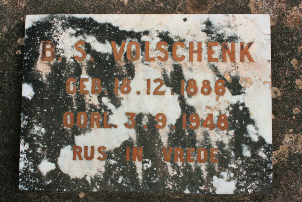 VOLSCHENK B.S. 1886-1948
