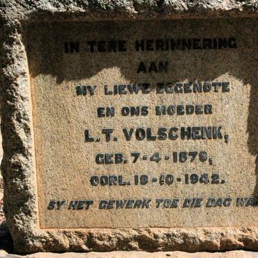 VOLSCHENK L.T. 1876-1942