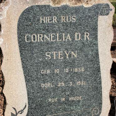 STEYN Cornelia D.R. 1856-1951