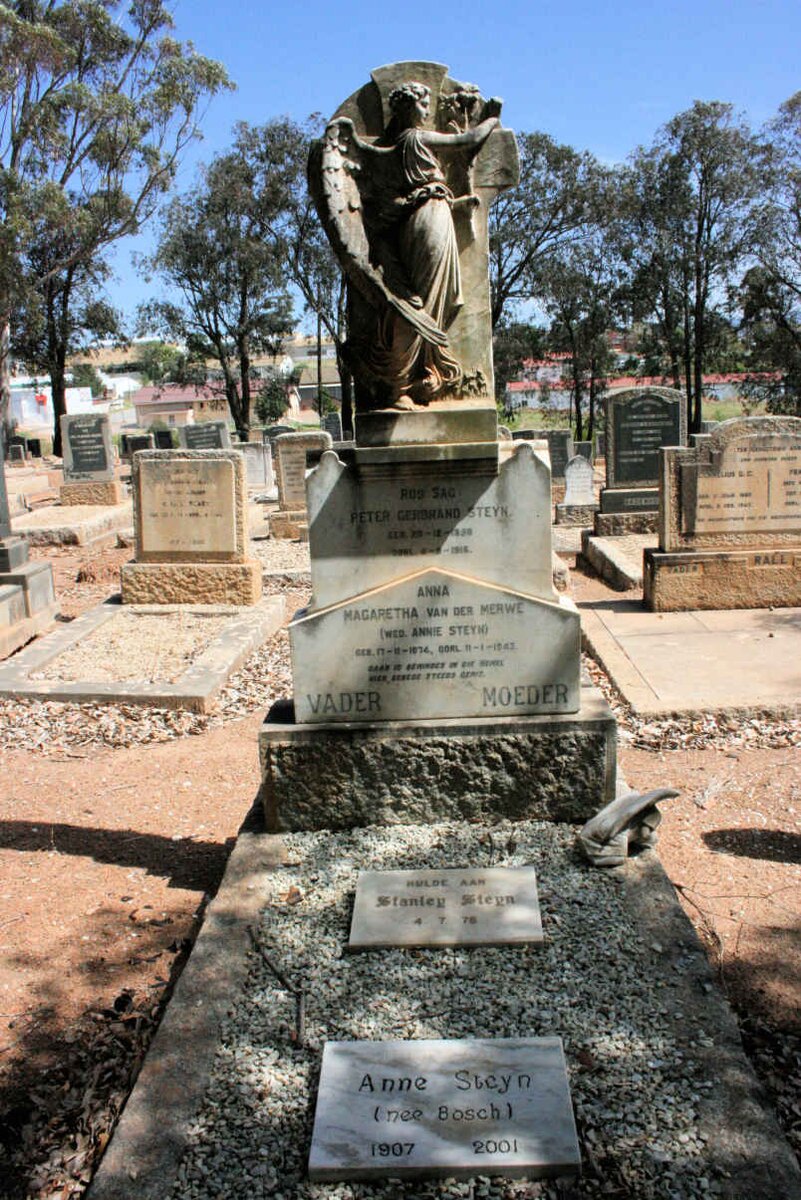 STEYN Peter Gerbrand 1858-1916 &amp; Anna Magaretha van der Merwe 1874-1943