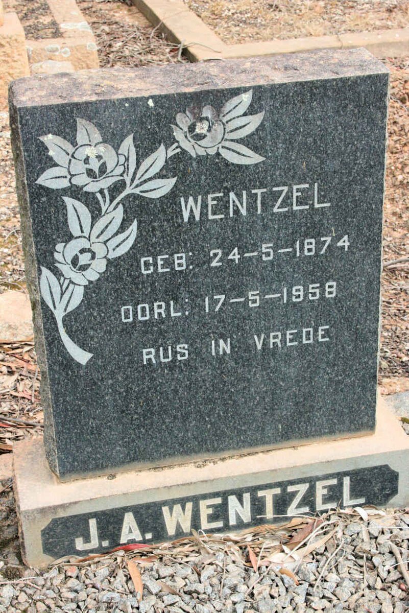 WENTZEL J.A. 1874-1958