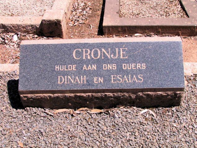 CRONJE Esaias &amp; Dinah