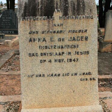 JAGER Anna C., de neé HOLTZHAUSEN -1947