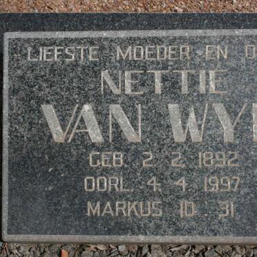 WYK Nettie, van 1892-1997