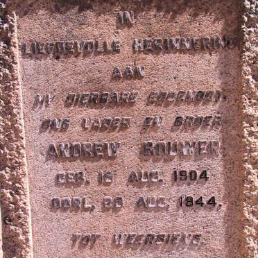 BOUWER Andrew 1904-1944