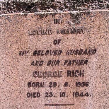 RICH George 1886-1944