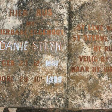 STEYN Danie 1881-1950