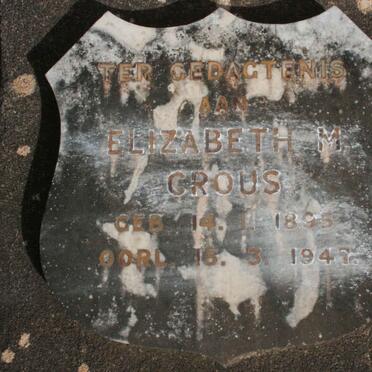 CROUS Elizabeth 1895-1947