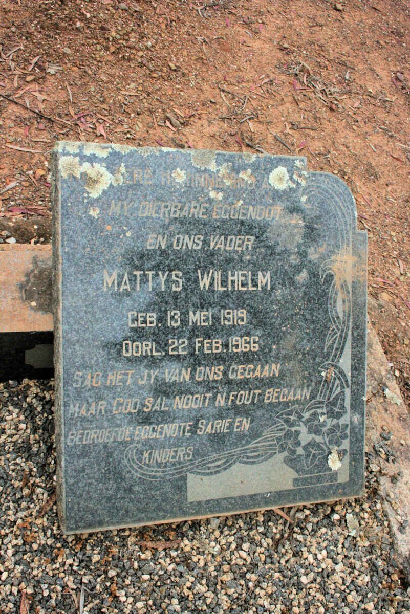 SWART Mattys Wilhelm 1919-1966