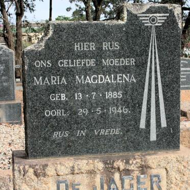 JAGER Maria Magdalena, de 1885-1946