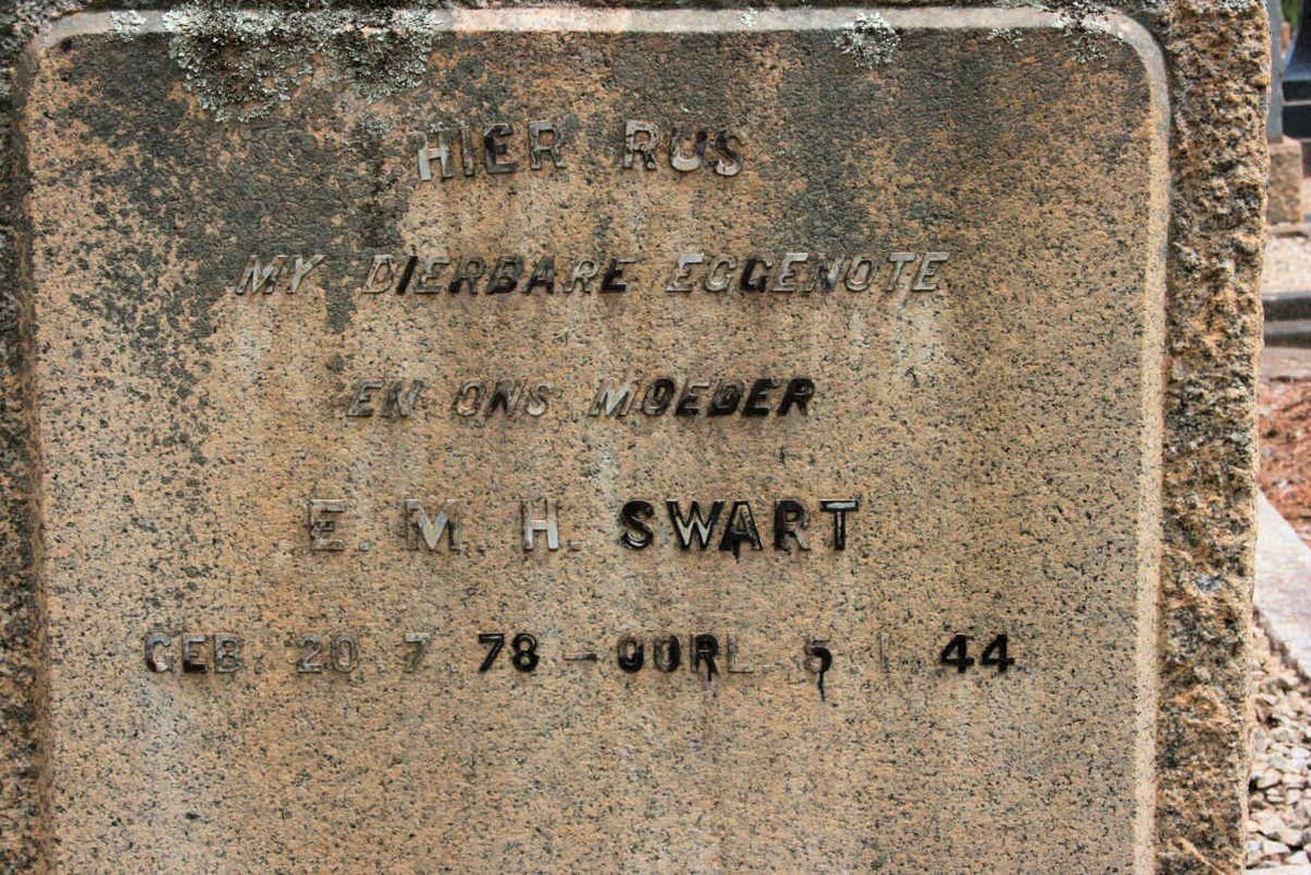 SWART E.M.H. 1878-1944