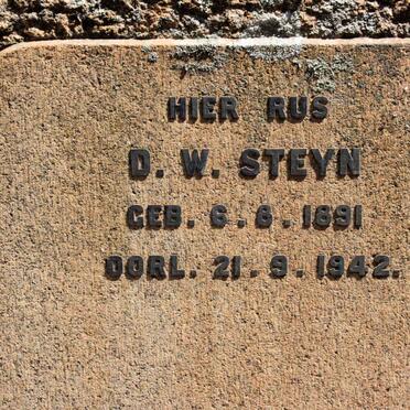 STEYN D.W. 1891-1942