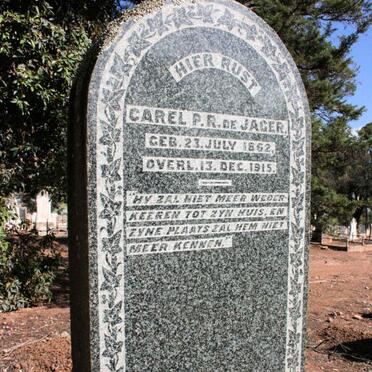 JAGER Carel P.R., de 1862-1915
