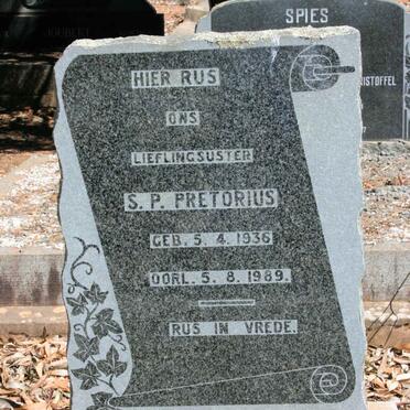 PRETORIUS S.P. 1936-1989