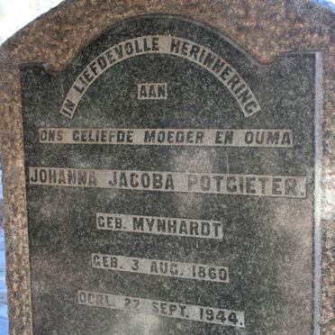 POTGIETER Johanna Jacoba neé MYNHARDT 1860-1944