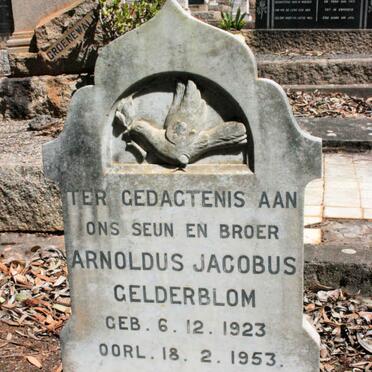 GELDERBLOM Arnoldus Jacobus 1923-1950