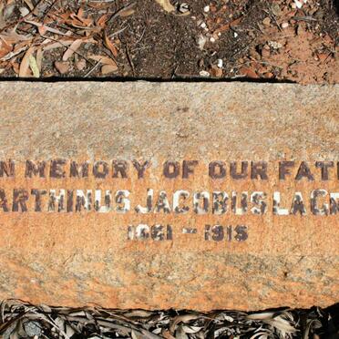 GRANGE Marthinus Jacobus, la 1861-1915