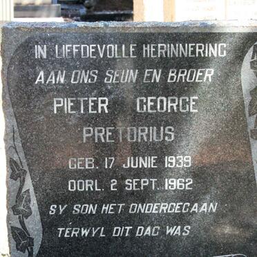 PRETORIUS Pieter George 1939-1962