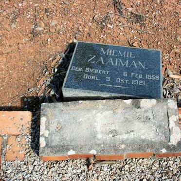 SAAYMAN Miemie neé SIEBERT 1858-1921