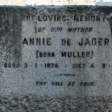 JAGER Annie, de neé MULLER 1879-1953