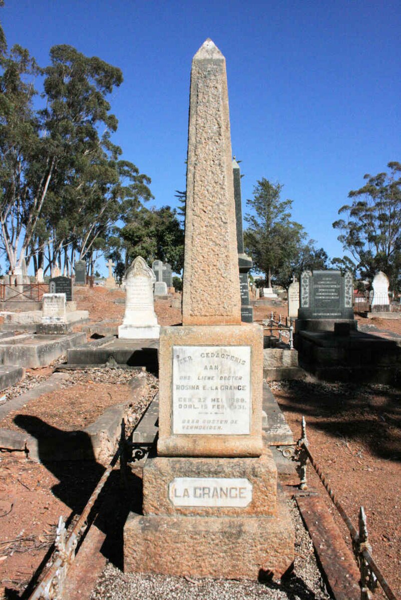 GRANGE Rosina E., la 1888-1931