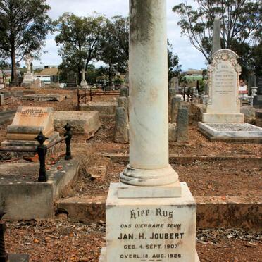 JOUBERT Jan H. 1907-1926