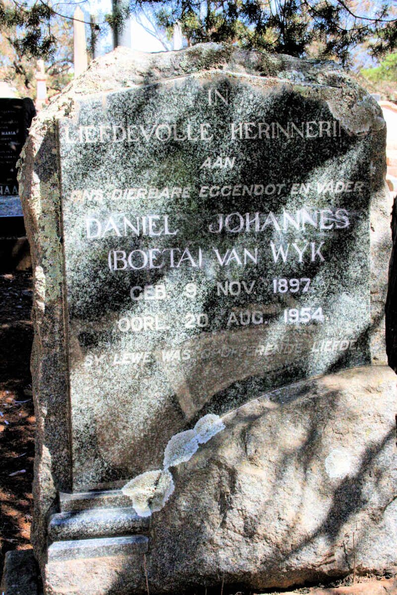 WYK Daniel Johannes, van 1897-1954