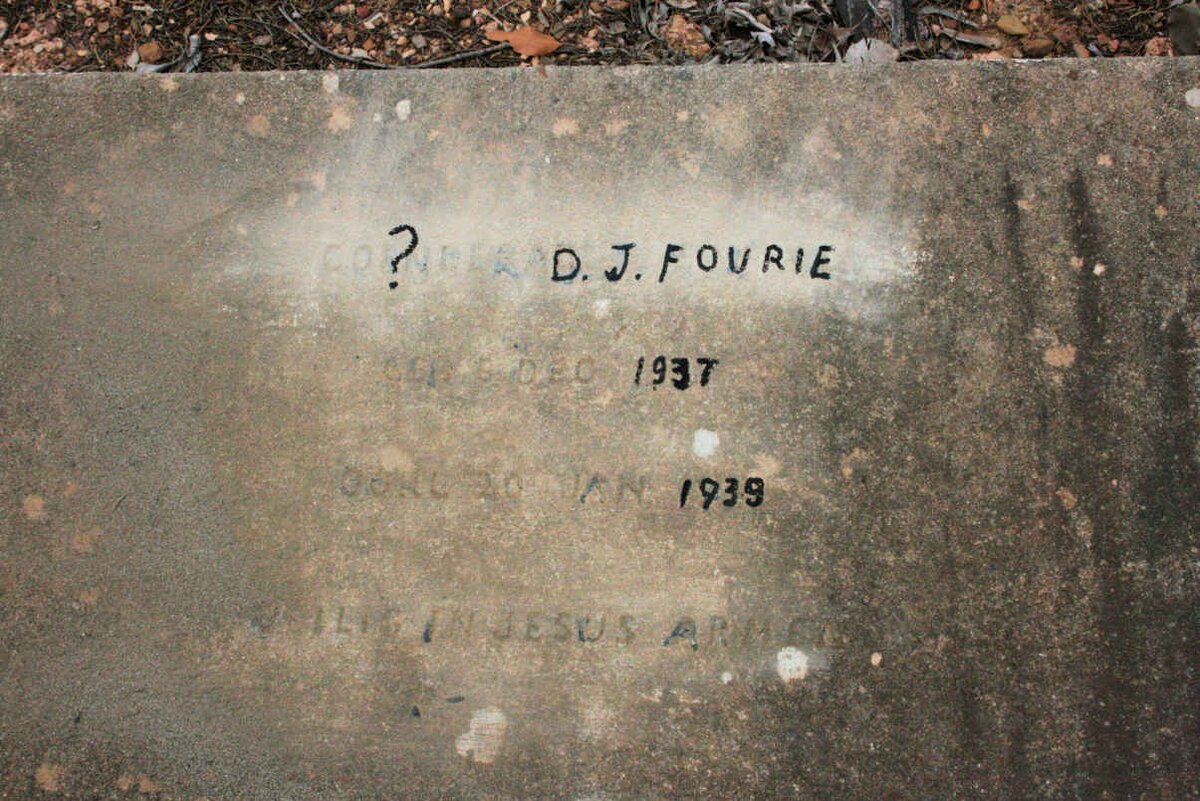 FOURIE ? D.J. 1937-1939