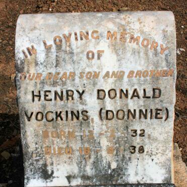 VOCKINS Henry Donald 1932-1938