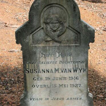 WYK Susanna M., van 1916-1927
