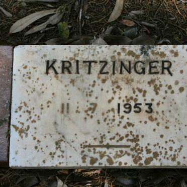 KRITZINGER -1953