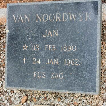 NOORDWYK Jan, van 1890-1962 &amp; Violet W.S.J. 1915-2000