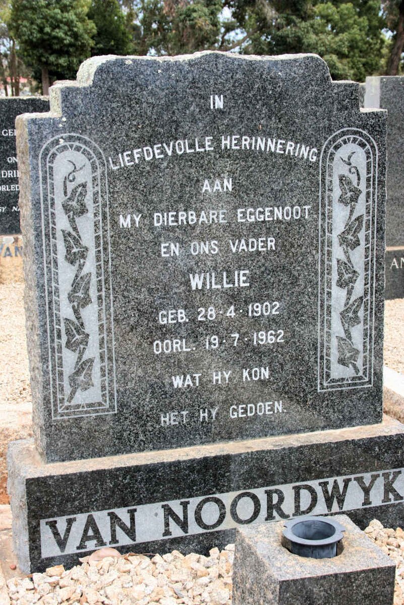 NOORDWYK Willie, van 1902-1962